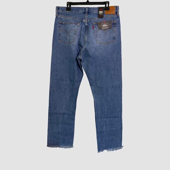 Levi’s Premium 501 Button Fly Jeans Womens W33 L30 Straight Leg 100% Cotton NWT - Picture 5 of 14